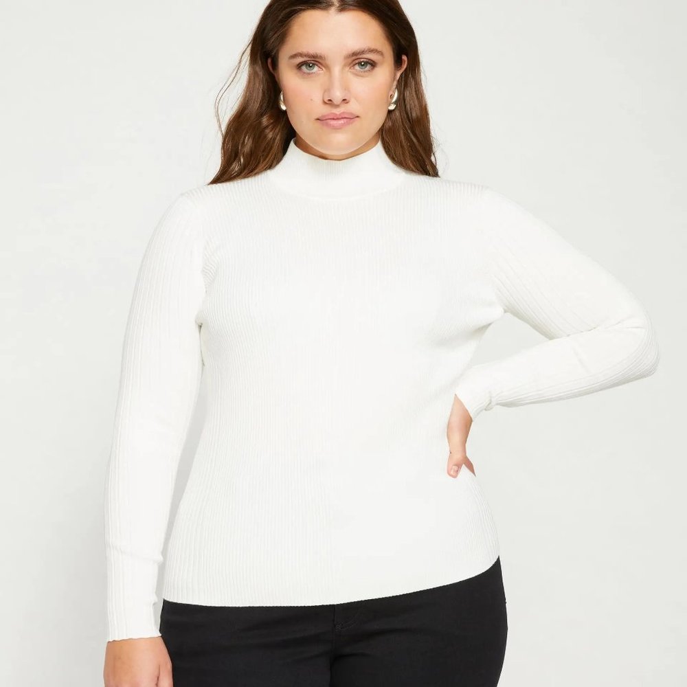 Universal Standard Cool Knit Mockneck Sweater size M(18-20)